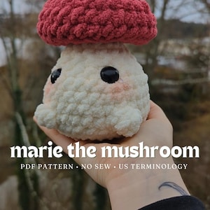 Patrón de crochet sin costura para el hongo Marie
