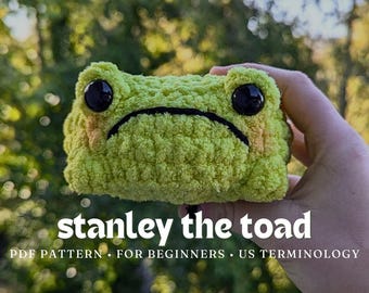 Patrón de crochet de Stanley el sapo