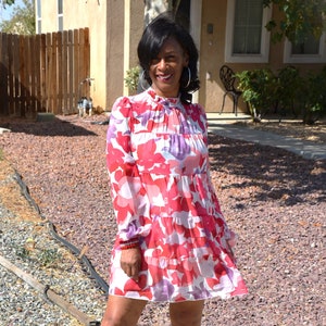 Ruffled A-Line Midi Dress