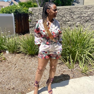 Floral Long Sleeve Short set