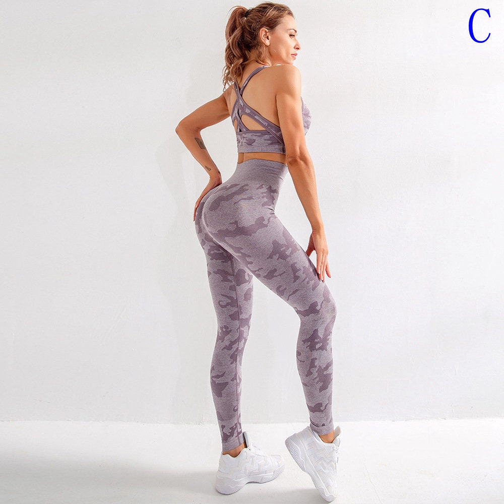 Tie Dye 3 piece Leggings Set Crop Top Women Yoga Pants | Etsy