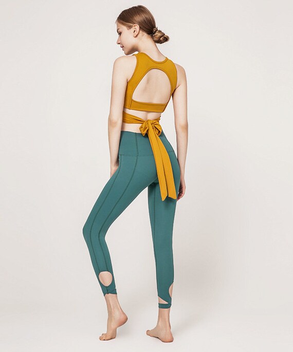 Cutout Tie Leggings Premium Active Soft 