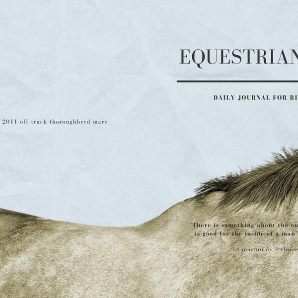 Equestrian Log: A Journal for Riders