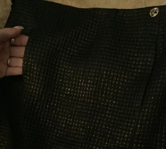 Chanel quilted metallic skirt - image 3