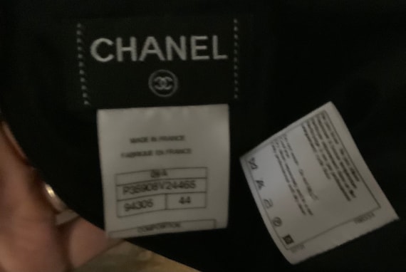 Chanel quilted metallic skirt
