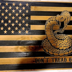 Don&#39;t Tread on me Flag| The Gadsden Flag| SVG file ready for engraving|