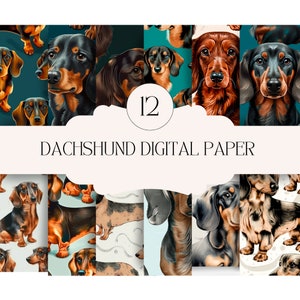Dachshund Digital Paper