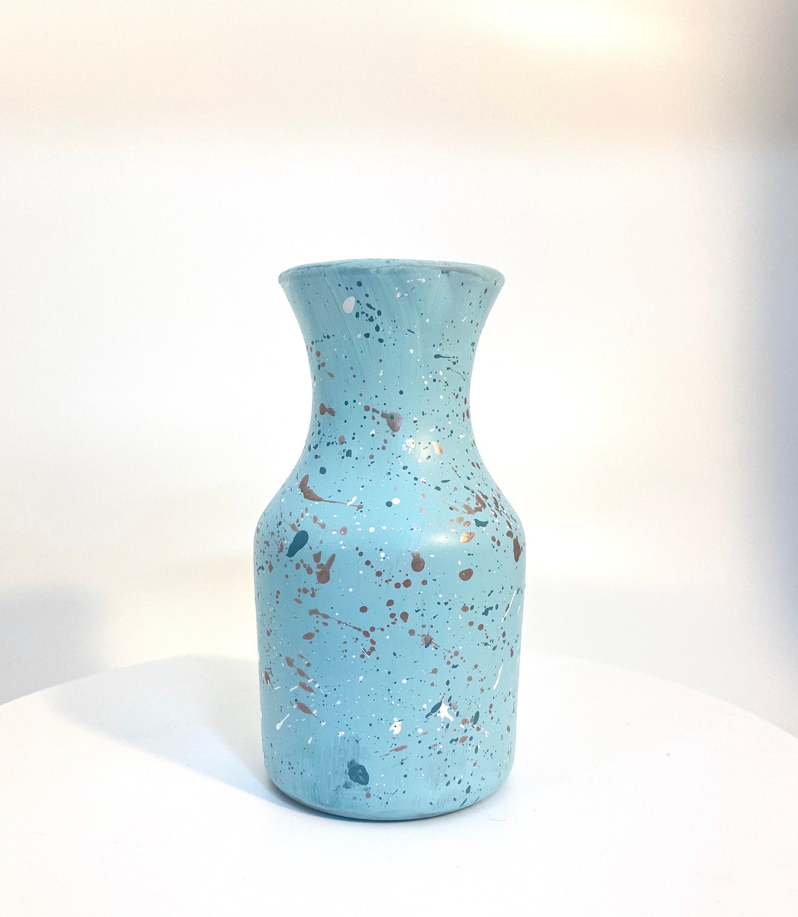 Small blue vase for flowers perfect housewarming gift for Etsy