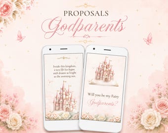 Godparent Proposal Video, Will You Be My Godmother & Godfather, Fairytale Castle Video, Instant Download