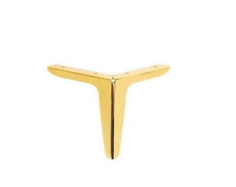 Pata de gabinete negro, 4pcs Pierna de muebles de metal, 6 "Metal Negro Oro Cromo Sofá Pata, Gabinete de baño 15 cm Pies, Muebles de bricolaje moderno Pata