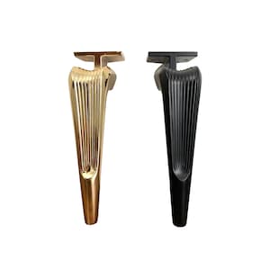 4pcs 8 inch Furniture Legs, Modern Style Furniture Legs Metal Luxury Gold Feet for Cupboard Sofa Couch Chair, Heavy Duty Replacement Leg