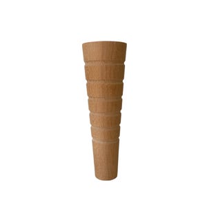 Wood Furniture Leg 8 inch, Solid Wood Unfinished Replacement Furniture Feet, 40 cm Farmhouse Legs for Sofa Couch Cabinet Bed, Set of 4