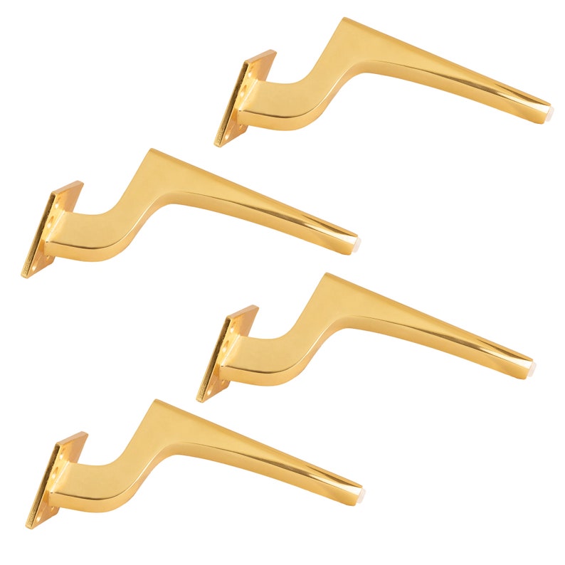 4pcs Furniture Metal Legs Metal Gold Chrome Matte Black Sofa Etsy