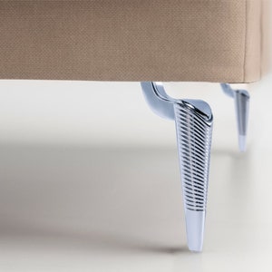 Furniture Legs Set of 4, Metal Furniture Replacement Feet, Chrome 6 inch Sofa Couch Cabinet Bench Leg, Silver Ikea Credenza Modern Feet