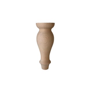 Sofa Cabinet Leg, Replacement Furniture Leg, Wooden Furniture Leg 6 inch, Solid Wood Unfinished Furniture Feet, Midcentury Wood Leg Set of 4