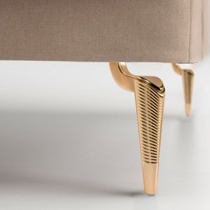 4pcs Metal Furniture Leg, Gold Cabinet Leg, Brass Furniture Leg, Couch Sofa Bed Leg, 6 inch Bronze Furniture Feet, Ikea Table Dresser Leg,