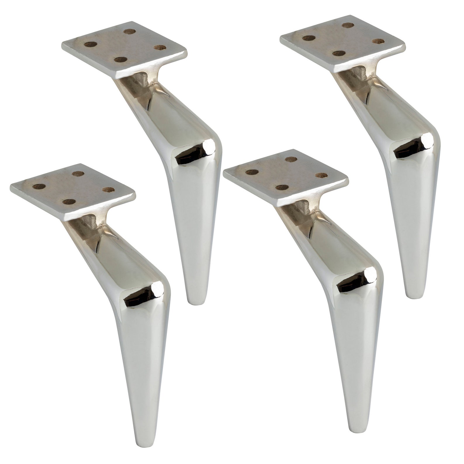 4pcs Chrome Furniture Leg 6.3 inch Metal Furniture Leg 16 cm Etsy