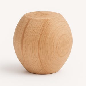 4 Stück Massivholz Kugel Möbelbein, Natürliche Holzbein für Sofa Bett, Ersatz Möbelfüße, 4er Set Runde Ball Möbelfüße für die Kommode