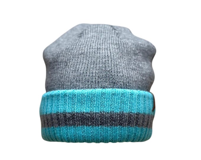 Waterproof Fleece Lined Knit Beanie: Thick Cuff, Thermal, Open Water Swimming