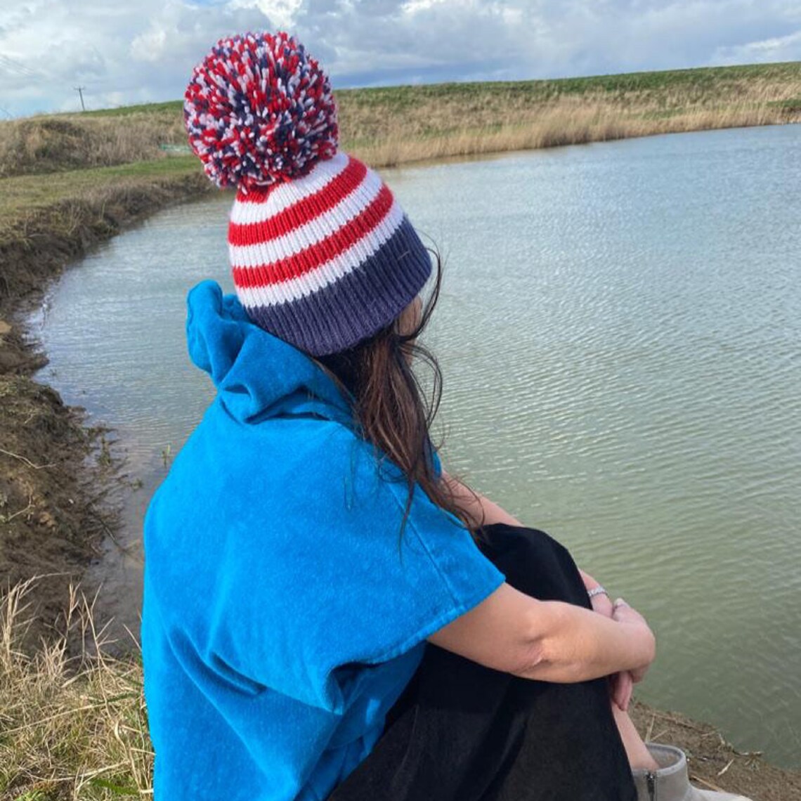 Swimbler Waterproof fleece lined warm bobble Hat & Swim Etsy