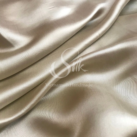 PURE MULBERRY SILK Fabric by the Yard - Luxury Silk Fabric - Natural Silk -  Handmade in Vietnam - Light Brown Bronze Silk - Etsy