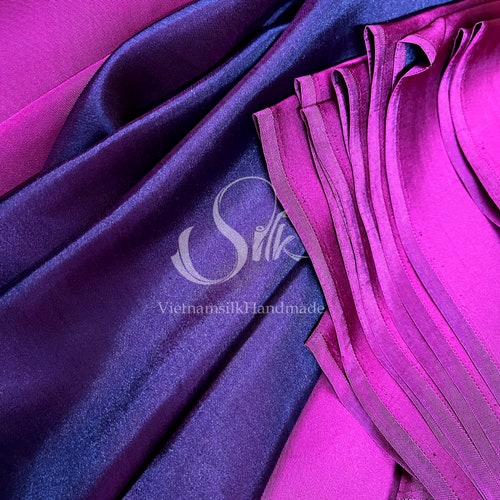 PURE MULBERRY SILK Fabric by the Yard Natural Silk Etsy