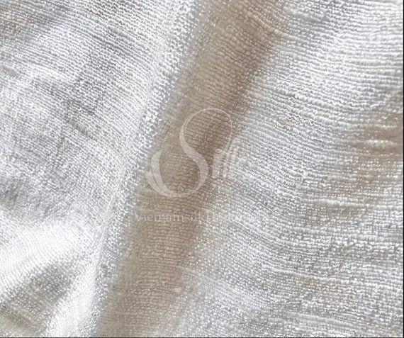 RAW SILK Fabric by the Yard 100% Mulberry Silk Silk for - Etsy