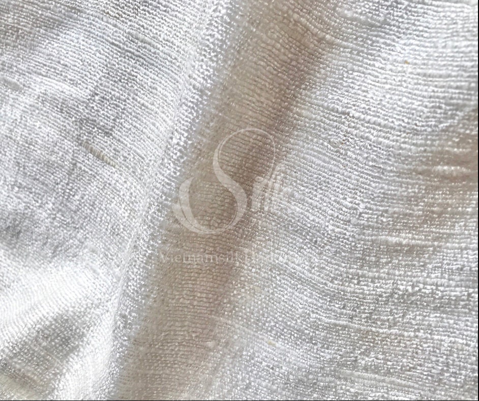 Light Copper Silk fabric by the yard - Natural silk - Pure Mulberry Si