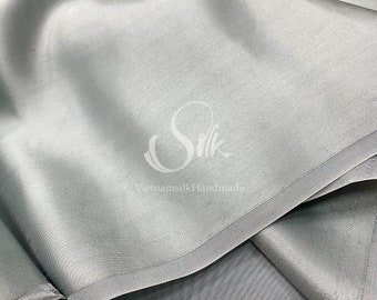 PURE MULBERRY SILK Stoff Bulk Stock - Grüner Seidenstoff - Luxusseide - Naturseide - Handgefertigt in VietNam