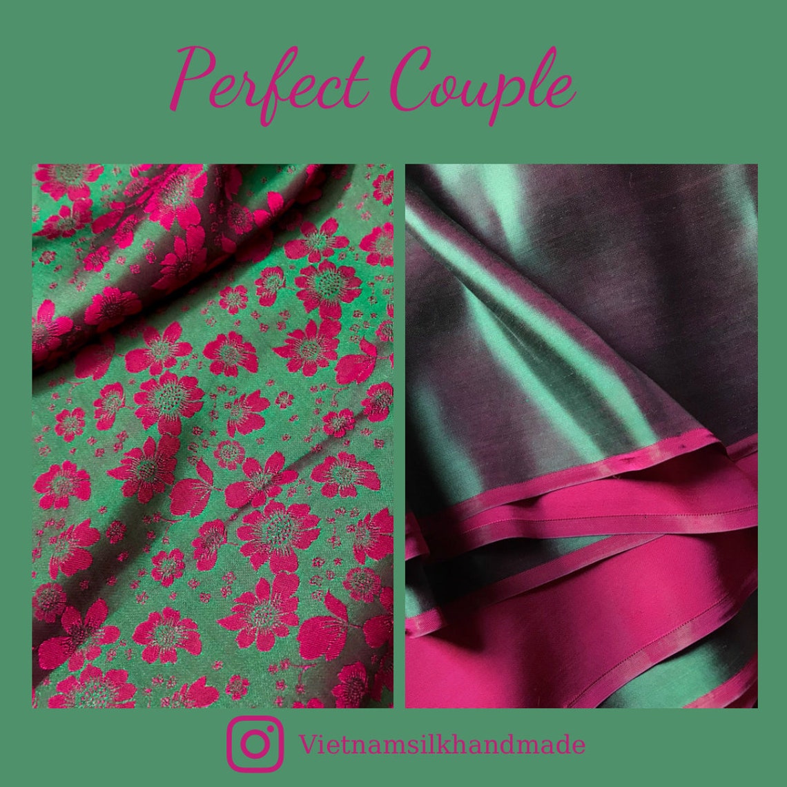 PURE MULBERRY SILK Fabric by the Yard Floral Silk Natural Etsy