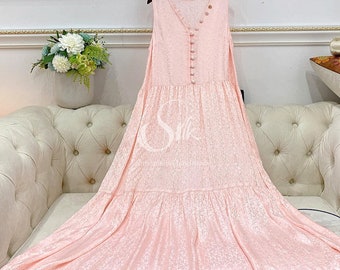 Tier Silk Dress - Maxi Dress - Made to order - Mulberry Silk Dress - Gift for her, Gift For Her- Women Days Gift