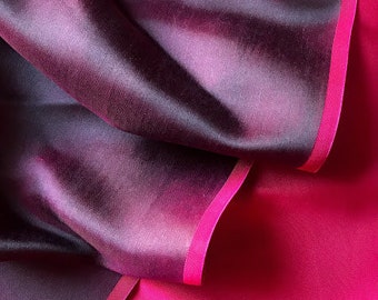 Mulberry Silk Satin Fabric – Two-Tone, Handmade in Vietnam