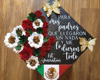 Custom Mexico Graduation Cap Topper 