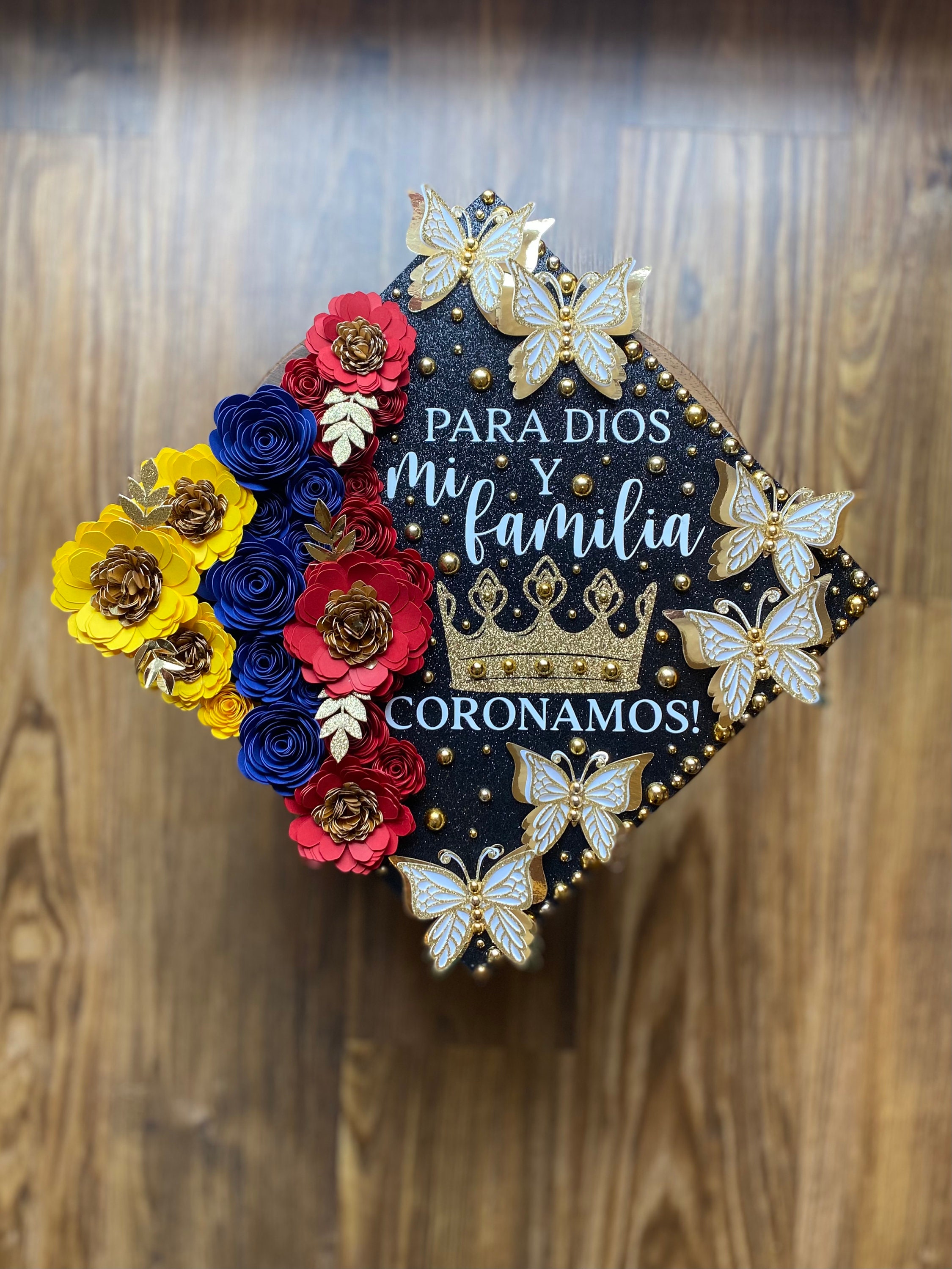 Custom Columbia Colombian Graduation Cap Topper Flag Etsy