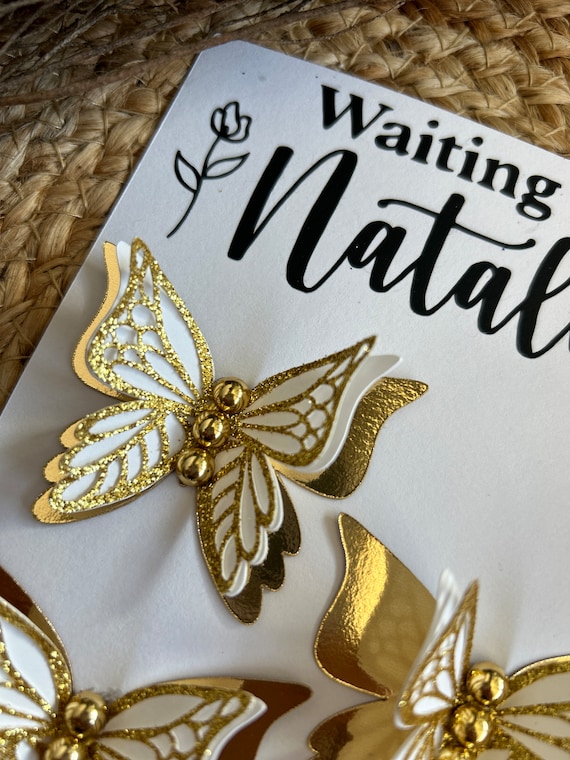 DIY Butterfly Graduation Cap Kit – Glitter Cardstock Grad Cap Cutouts – Customizable Grad Topper