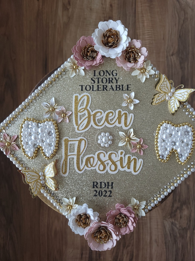 Dmd Grad Caps Custom Personalized Dentist Dental Hygienist Assistance Graduation Cap ...