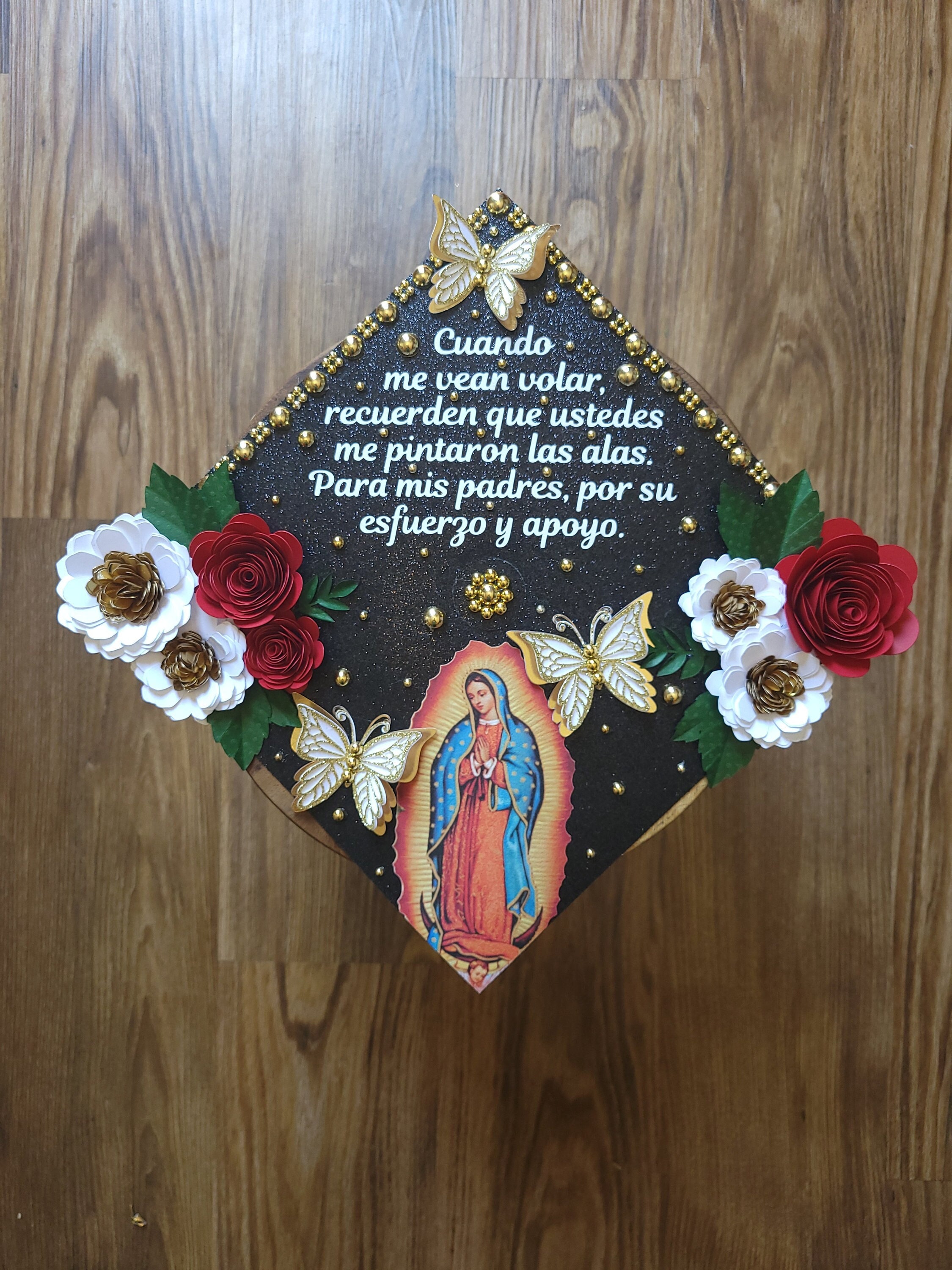 Custom Virgin Mary Lady of Guadalupe Mexico Graduation
