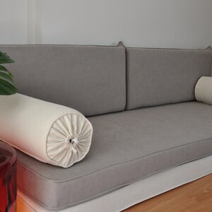 gray floor couch white double deckjapanese floor cushions image 2