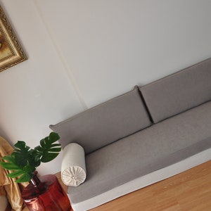 gray floor couch white double deckjapanese floor cushions image 5