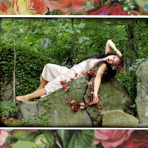 L'amour victorien ! Carte de voeux unique « Sylvan Dreams of Love » avec des photographies de Beth Trepper et une citation de Zelda Fitzgerald
