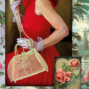 Romance de Saint-Valentin ! Valentine unique en son genre « Mon Amour » avec photographie originale de Beth Trepper et illustration vintage