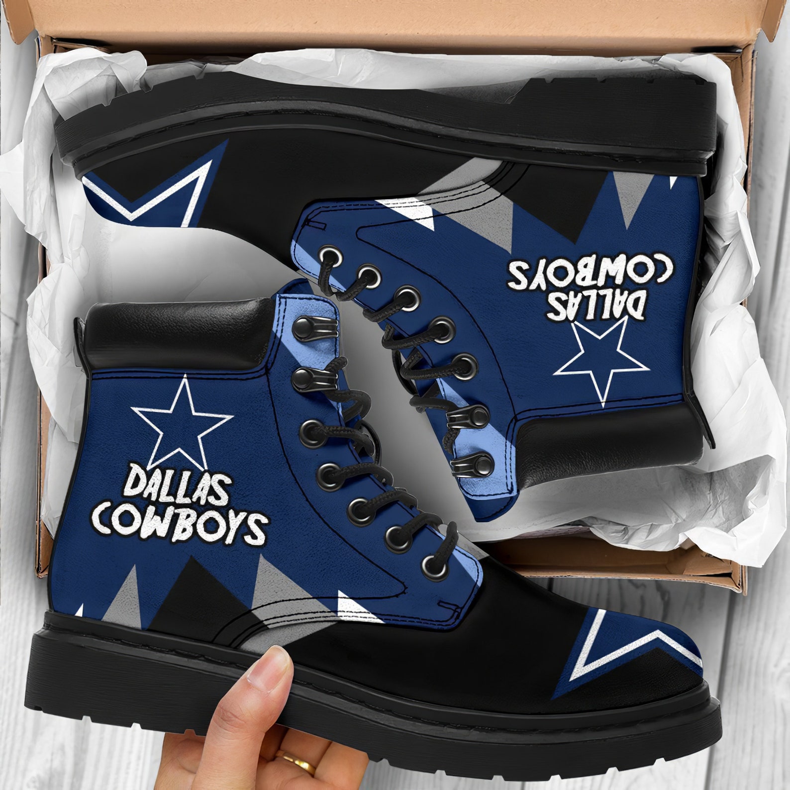 NFL Dallas Cowboys Boots Shoes designsDallas Cowboys NFL Etsy