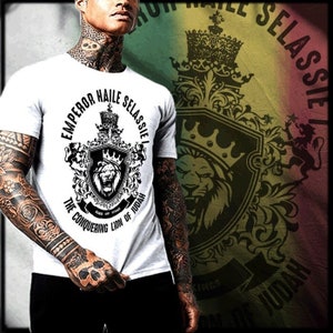 Reggae Haile Selassie crown Love Jah know Rastafari Irie Lion Mon T-Shirt Rastafarian Roots Reggae Rastaman King Conqueror Dub tee