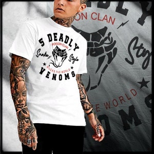 Kung Fu Movie T-Shirt Deadly Venoms Snake Style martial art retro cinema tee