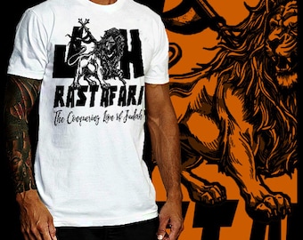 Haile Selassie Salute T-shirt Jah Rastafari Jamaican Roots Reggae