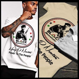 Huey P Newton T-Shirt African American Civil Rights Activist Black History Tee