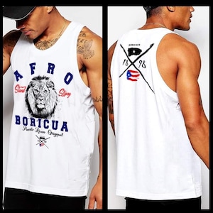 Puerto Rico afro borinquen lion Tank top afro boricua taino puerto rican Afro Latino Pride And Culture