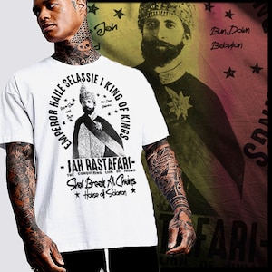 Reggae Haile Selassie Love Jah King Rastafari Irie Lion T-Shirt Rastafarian Roots Reggae Rastaman King Conqueror Dub tee
