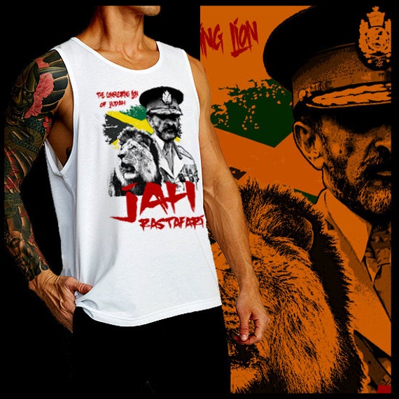Jah ラスタファリ レゲエ ルーティカル タンクトップ ハイレ セラシエ 