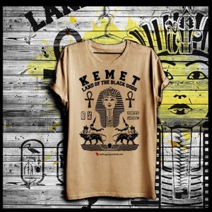 Ancient Egypt Kemetic African Melanated ankh pharoah African Nubian Gods Unapologetically Black Pride and Culture Short Sleeve Men T-Shirt